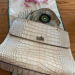 Firenze embossed bag with shoulder strap